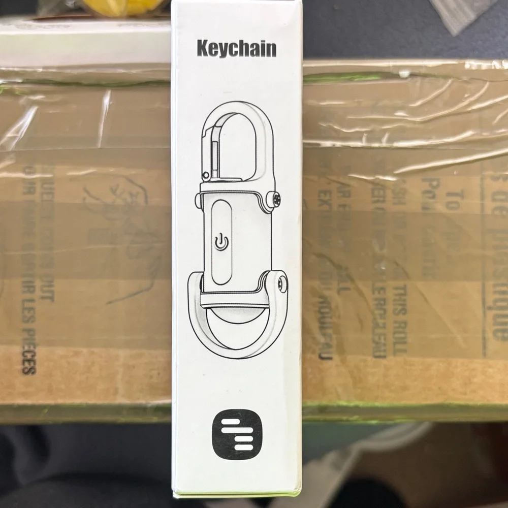 Compact Black Keychain Flashlight